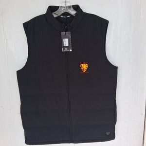 Travis Mathew St. Mary's Athletic Club Cold Bay Puffer Vest Mens Size L Black